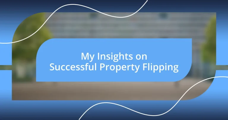 My Insights on Successful Property Flipping